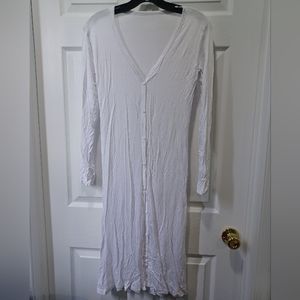 Women's Long Cardigan | One Size | White ⚪️